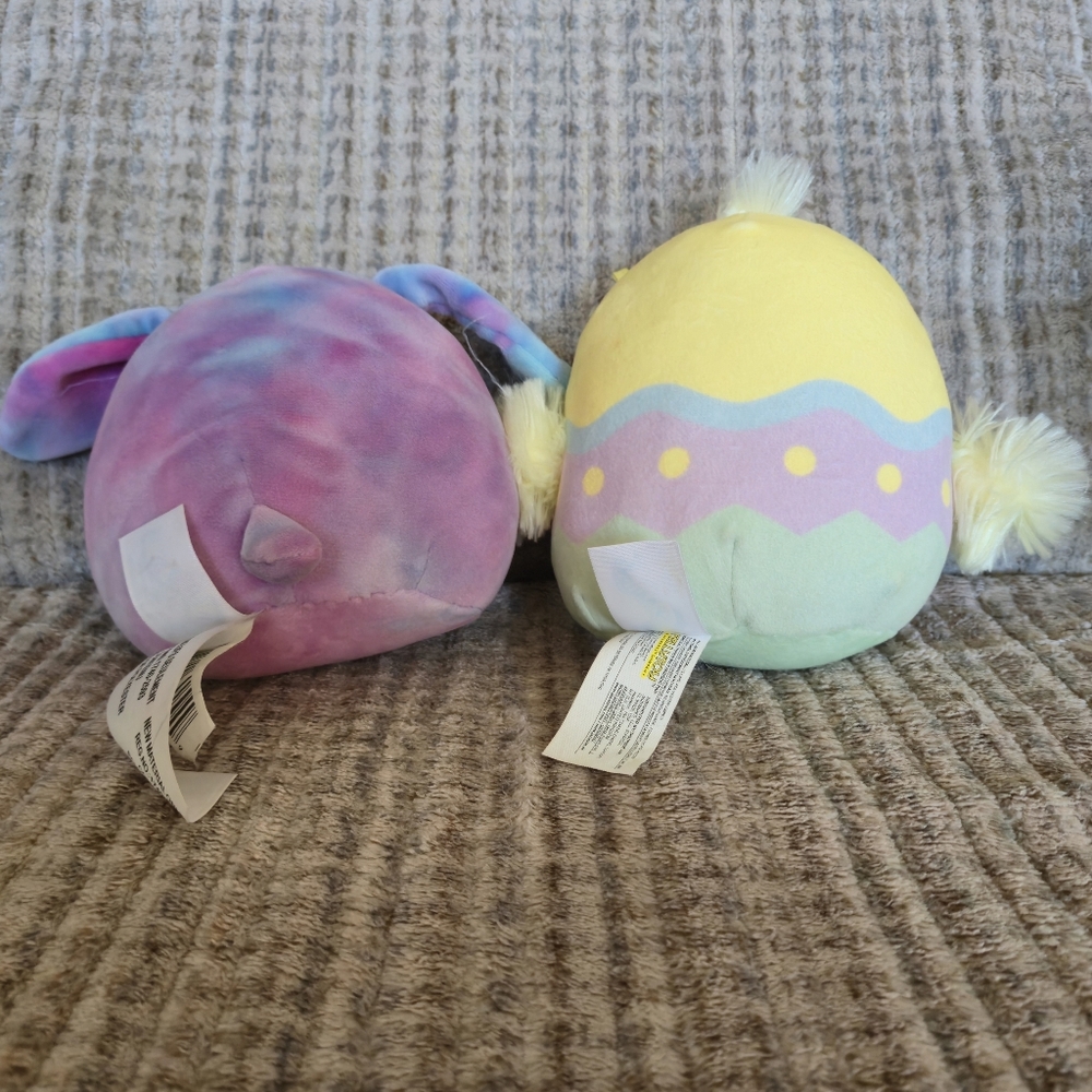 Squishmallows Kellytoy 8" Easter Aimee Chick & Alejandra Bunny Bundle - Picture 13 of 13